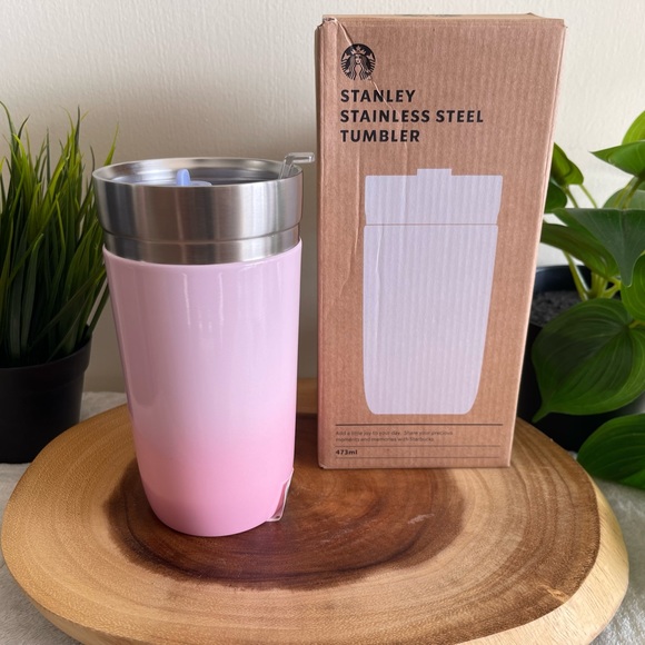 Stanley + Starbucks Korea Cherry Blossom stainless steel tumbler 473ml (16oz) - Picture 3 of 12